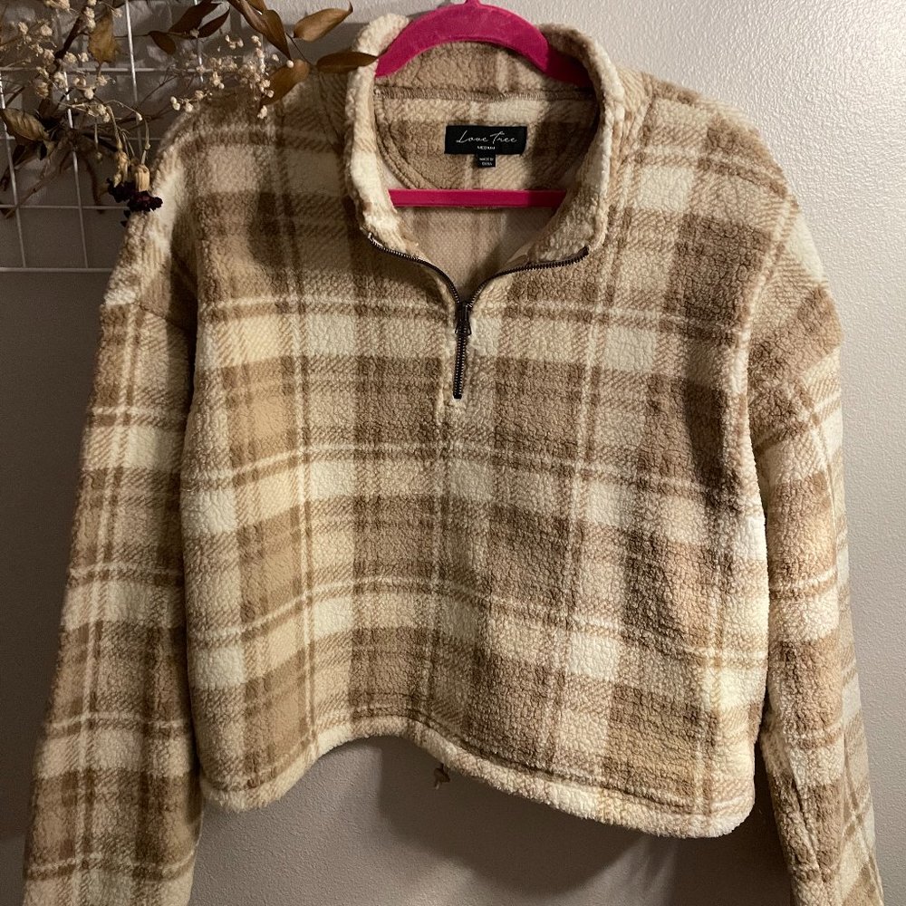 Plaid Sherpa Jacket